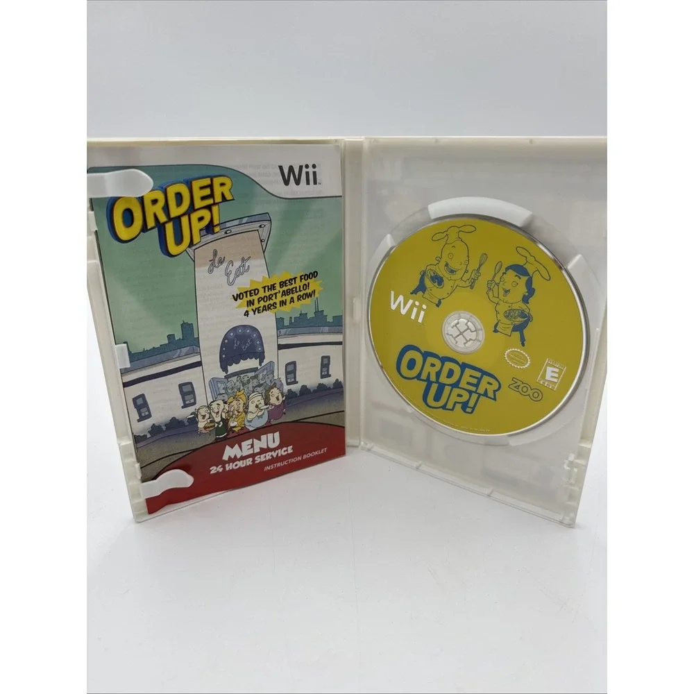 Order Up! Nintendo Wii 2008 Cooking Simulator Complete Tested Includes Chef Hat